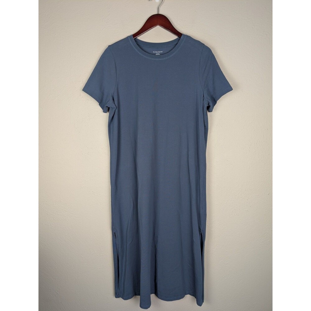 Eileen Fisher Organic Cotton T Shirt Dress - Picture 2 of 7